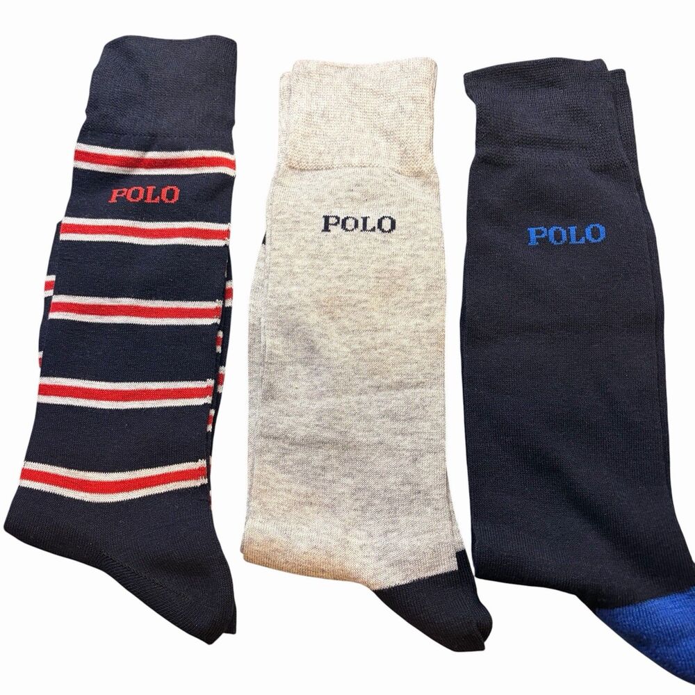 Polo Ralph Lauren Men's  Dress Socks 3 Pack Size 10-13